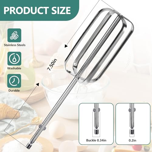 Hand Mixer Beaters Replacement Attachments 7k2
