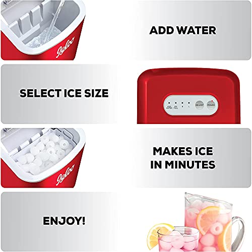 Electric Countertop Ice Maker Machine Portable 33lbs 24h Stainless Steel A7