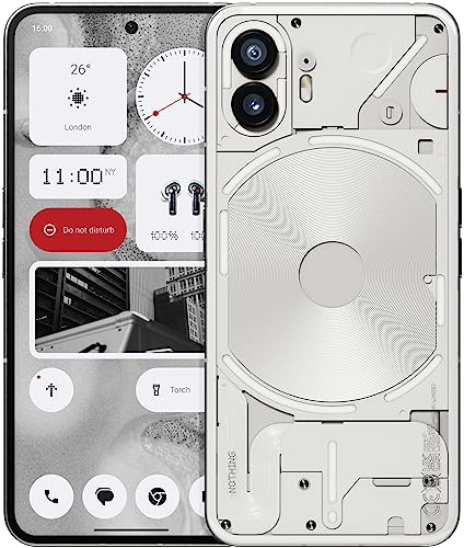 Nothing Phone (2) 5G - 6.7&rdquo; LTPO AMOLED Display, 512GB + 12GB RAM, Glyph Interface, OS 2.0, Unlocked Android Smartphone - International/Global Version (White)