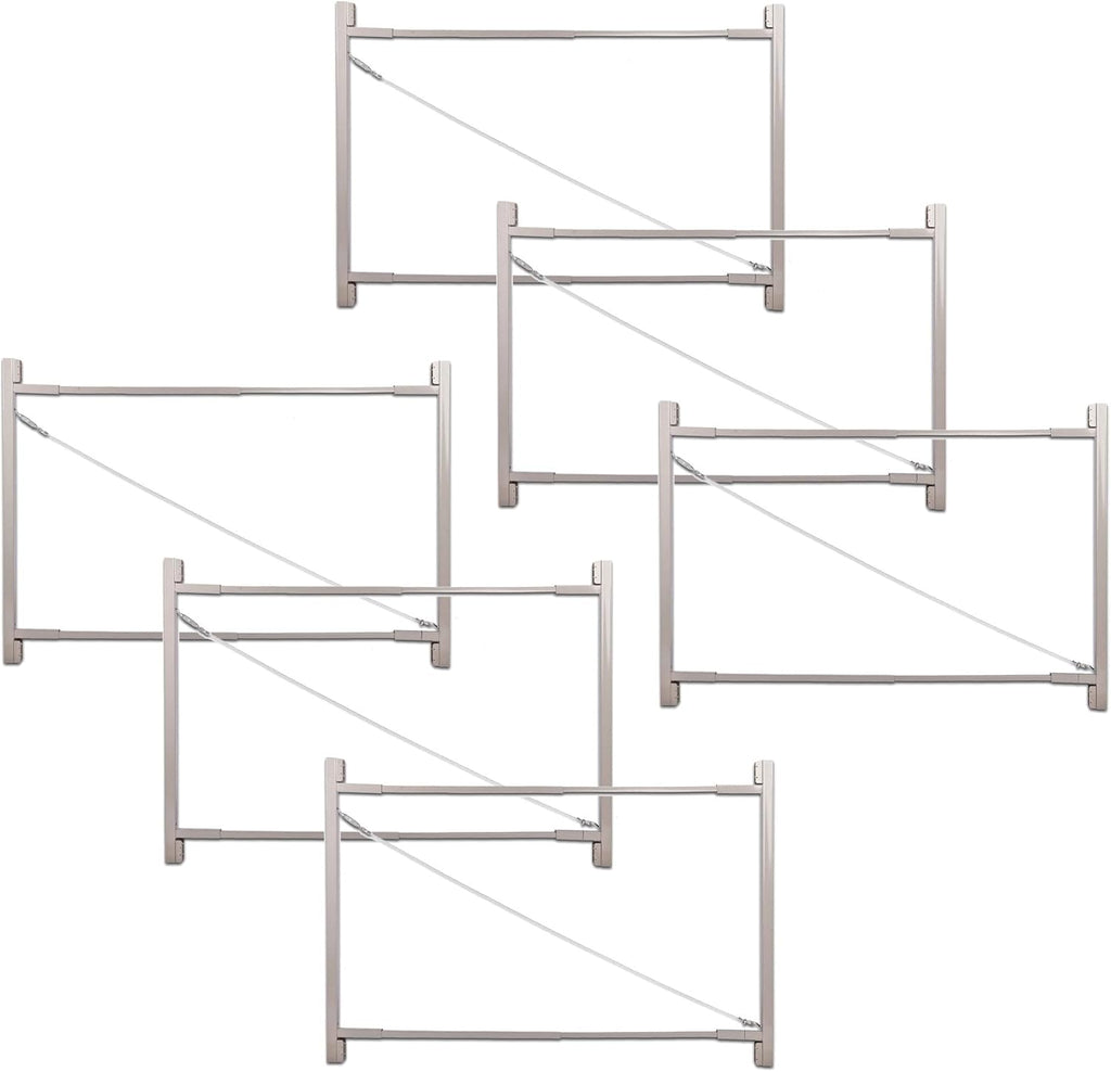 Steel Frame Gate Building Kit, 36-72 Inch Wide Opening (6 Pack)