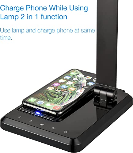 LED Desk Lamp with Wireless Charger and USB Port a7