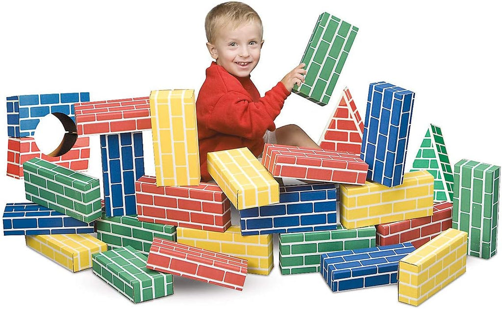 Cardboard Building Bricks Set of 24 k7