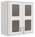 KINYING Outdoor Storage Cabinet Waterproof, Resin 60 Gallon Deck Box for Patio Furniture Cushions, Garden Tools, Pool Tools and Kids’ Toys (Off White with 1 Shelving)