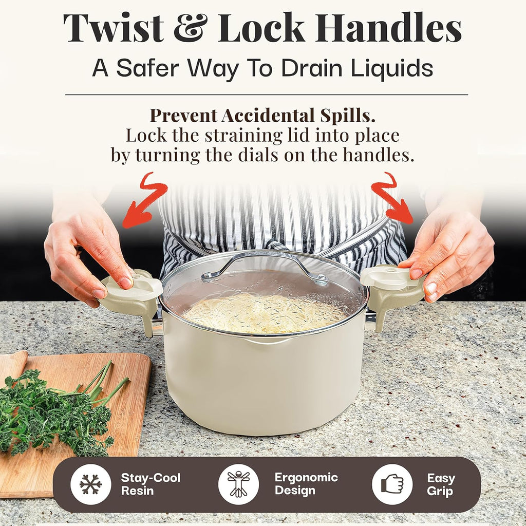 Ceramic Pots and Pans Set Non Stick Cookware 12 Piece q7