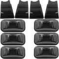 10pcs OEM Hummer Cab Roof Lamps Housing For 2003 2004 2005 2006 2007 2008 2009 Hummer H2 and 2005-2009 Hummer H2 SUT Top Clearance Marker Smoked Lens OEM Front Rear Cab Roof Bulbs Shell
