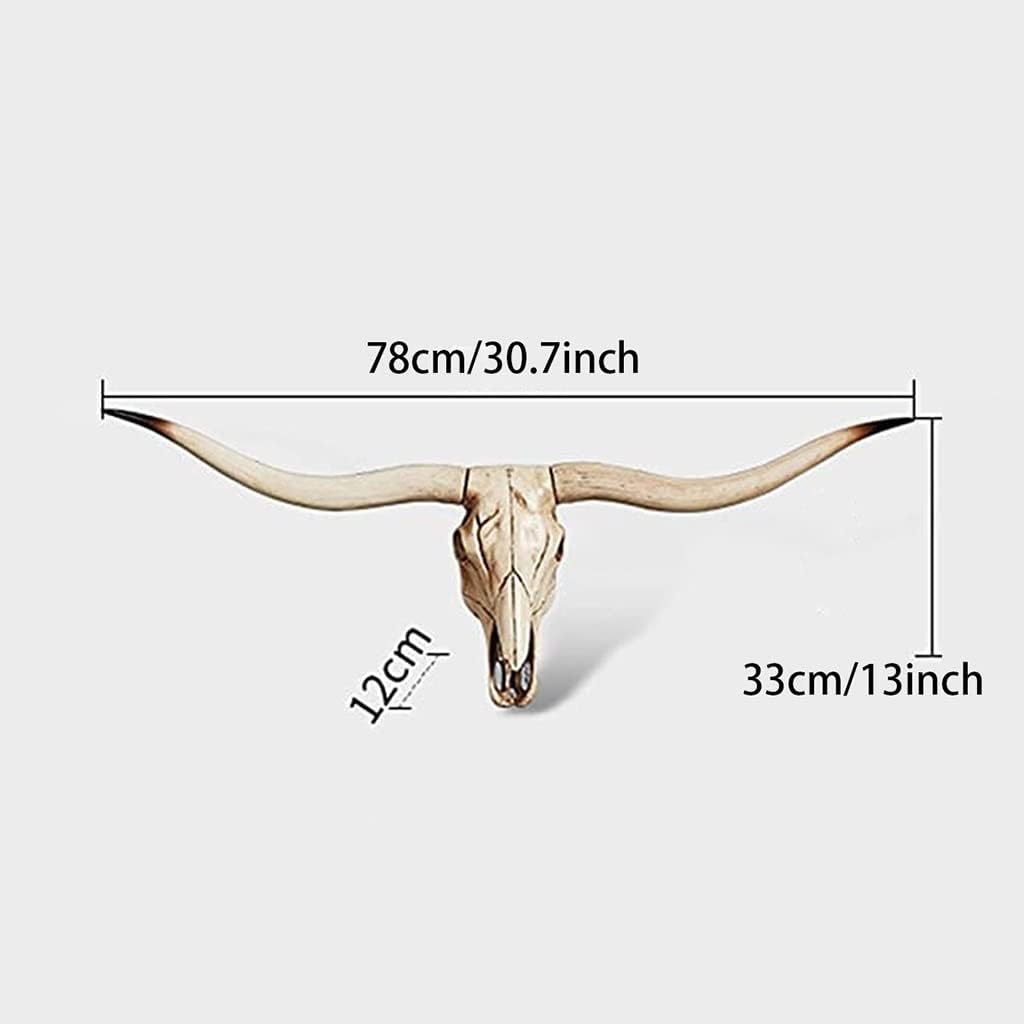 Faux Cow Skull Wall Hanging Decor Retro 7k