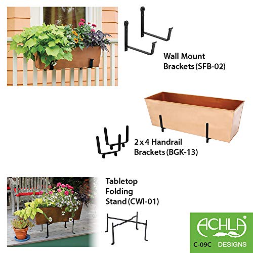 Copper Window Flowerbox Planter Large A7k