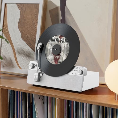 Vertical Automatic Bluetooth Turntable with Speakers A7