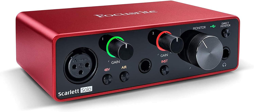 USB Audio Interface Studio Bundle with Monitors and Cables k7