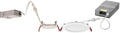 Lithonia Lighting WF3 30K MW M6 3-Inch Dimmable with Thin LED Recessed Ceiling Downlight, 3000K, White & WF6 30K40K50K 90CRI MW M6 LED Color Temperature Selectable Ultra Thin Recessed Downlight