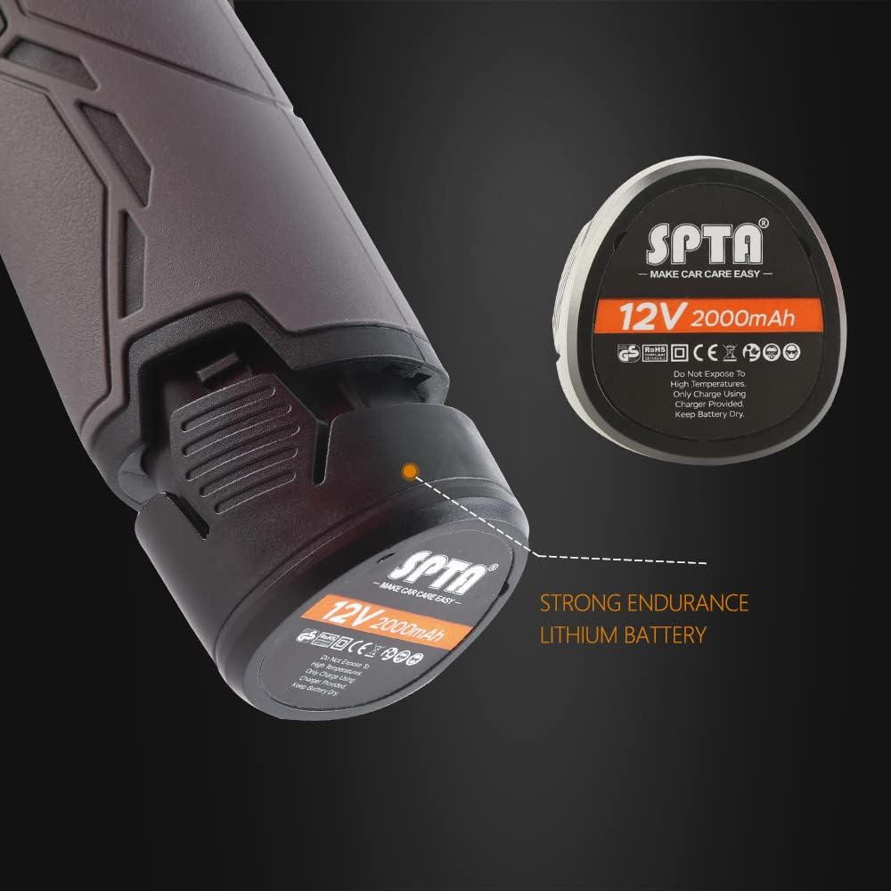 Cordless Car Buffer Polisher with 2 Batteries, Variable Speed Kit 7k