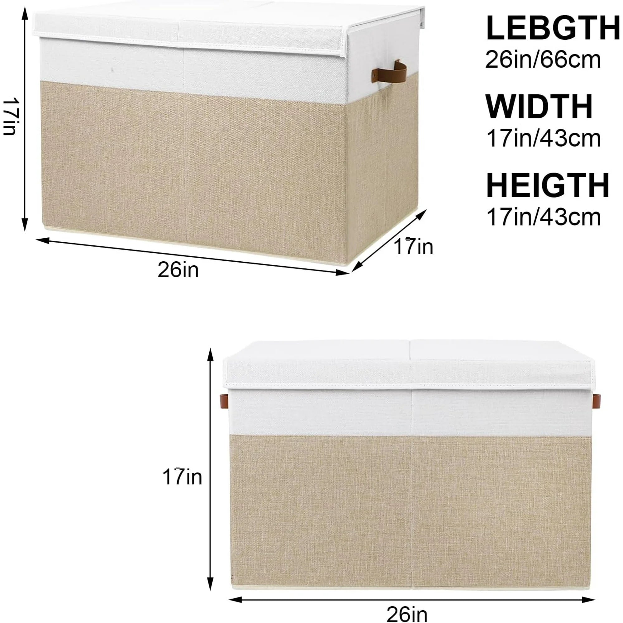 Extra Large Toy Storage Box with Lid and Dividers a7