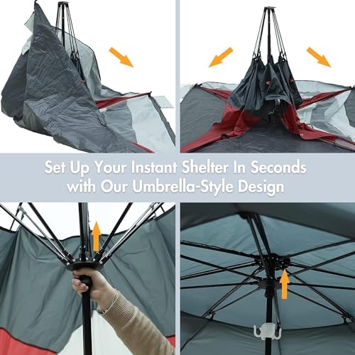 Beach Tent Sun Shelter, 2-4 Person, UPF50+, Instant Setup k7