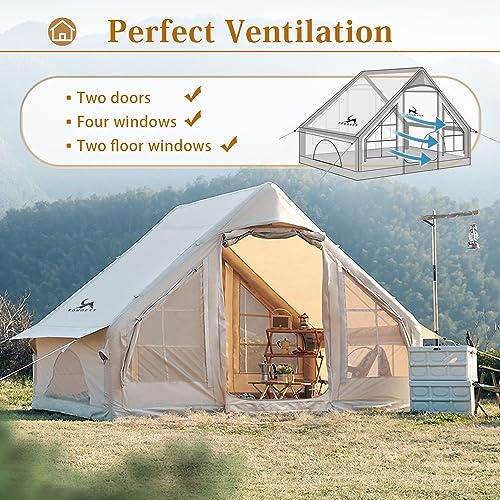 Inflatable Camping Tent 4 Season Waterproof Easy Setup a7