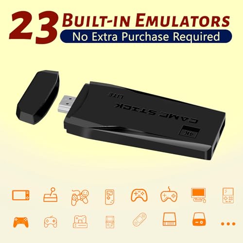 Retro Gaming Console 4K HDMI 64GB 2 Wireless Controllers a7