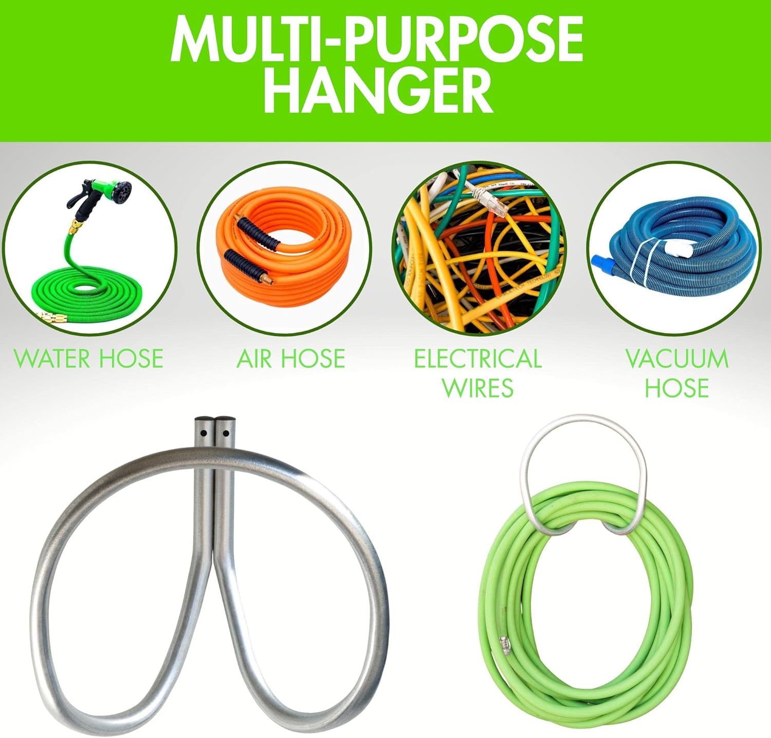 Garden Hose Holder Wall Mounted Rust Proof Heavy Duty a7