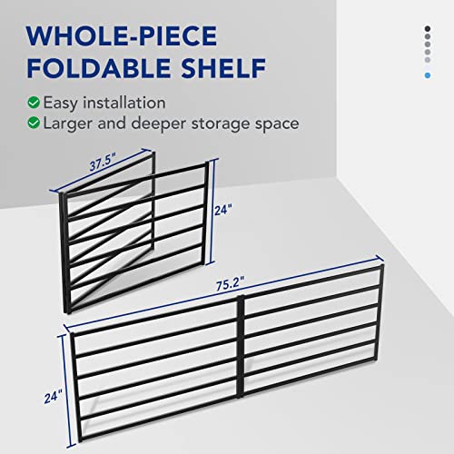 Heavy Duty Garage Storage Shelving 2-Pack Wall Rack 1600lbs a7