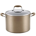 Anolon Advanced Home Hard-Anodized Nonstick Wide Stock Pot/Stockpot (7.5-Quart, Bronze)